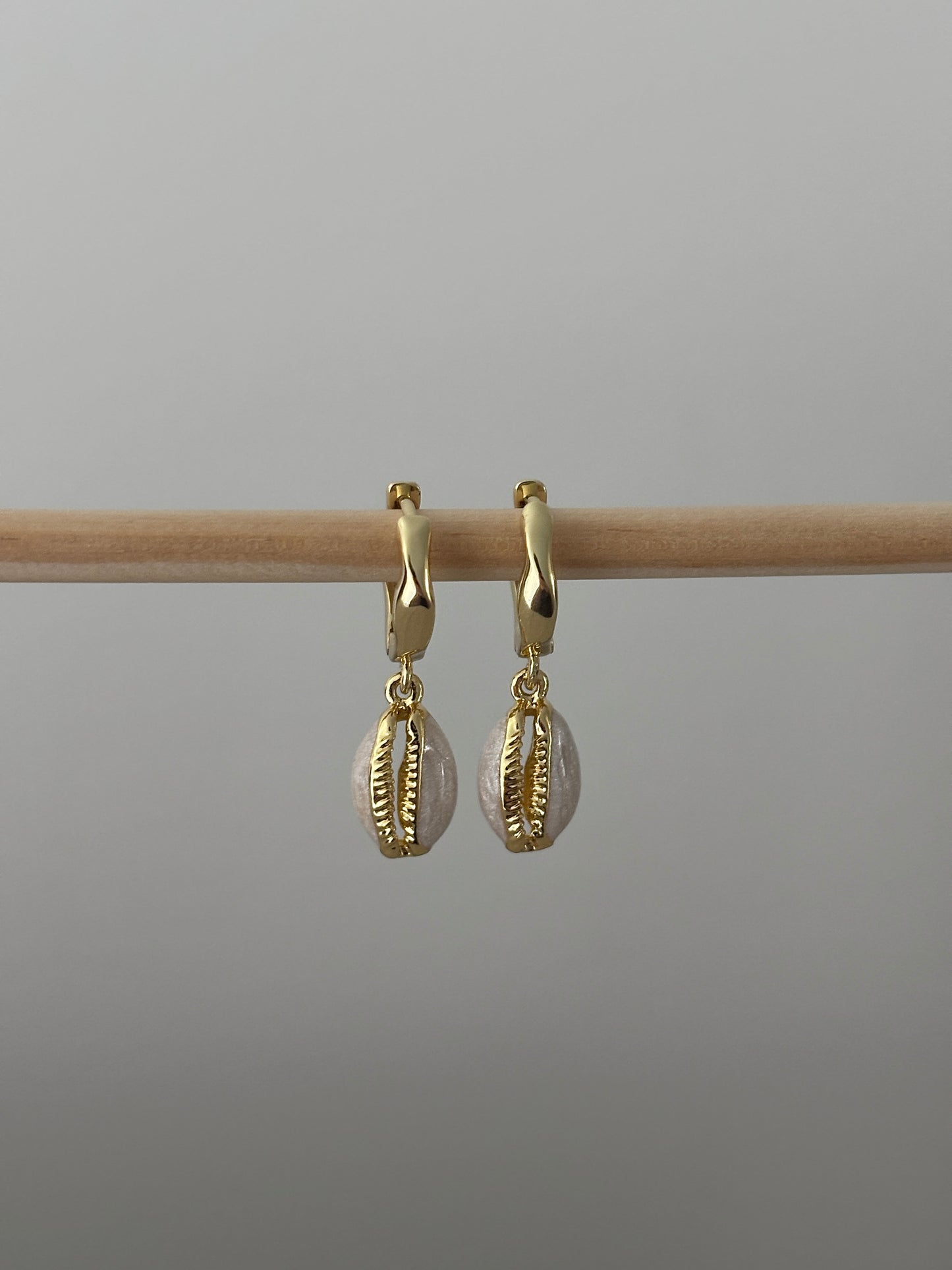 Cowrie Shell Huggies