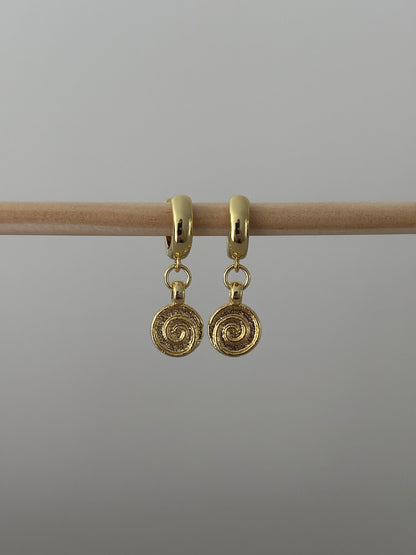 Boho Spiral Huggies