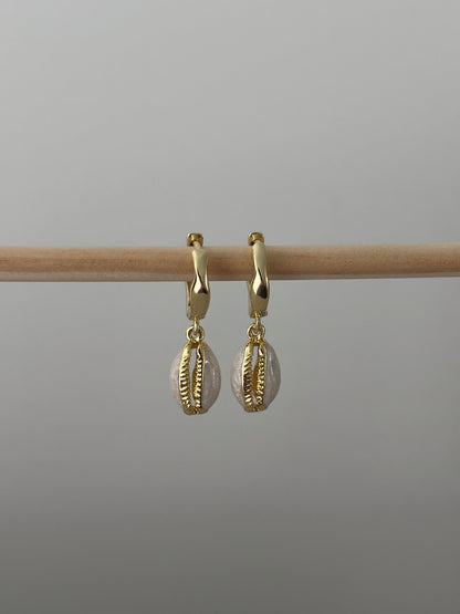 Cowrie Shell Huggies